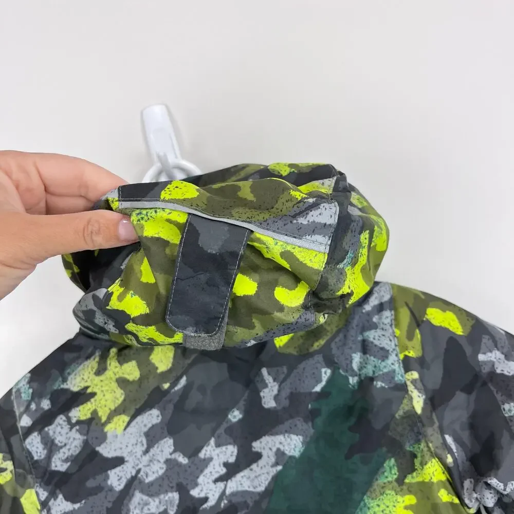 Columbia Frosty Slope Ski Jacket City Grey Brushed Camo/Bright Chartreuse 2T
